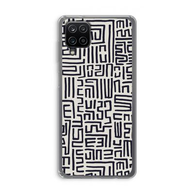 Moroccan Print: Samsung Galaxy A12 Transparant Hoesje