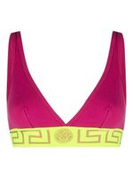 Versace soutien-gorge à imprimé Greca - Rose