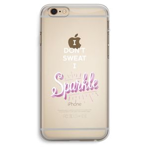 Sparkle quote: iPhone 6 Plus / 6S Plus Transparant Hoesje