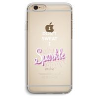 Sparkle quote: iPhone 6 Plus / 6S Plus Transparant Hoesje