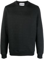 Moschino sweat à logo imprimé - Noir