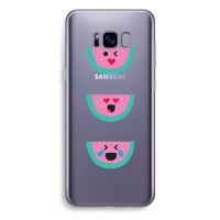 Smiley watermeloen: Samsung Galaxy S8 Plus Transparant Hoesje