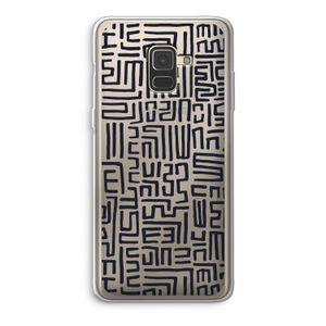Moroccan Print: Samsung Galaxy A8 (2018) Transparant Hoesje