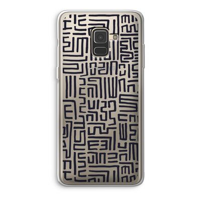 Moroccan Print: Samsung Galaxy A8 (2018) Transparant Hoesje