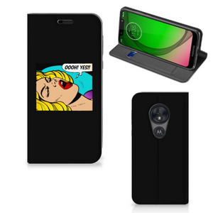 Motorola Moto G7 Play Hippe Standcase Popart Oh Yes