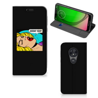 Motorola Moto G7 Play Hippe Standcase Popart Oh Yes - thumbnail