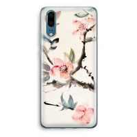 Japanse bloemen: Huawei P20 Transparant Hoesje