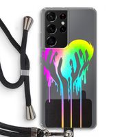 Hold My Heart: Samsung Galaxy S21 Ultra Transparant Hoesje met koord