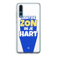 Laat de zon in je hart: Huawei P20 Pro Transparant Hoesje