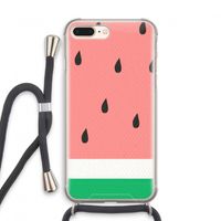 Watermeloen: iPhone 7 PLUS Transparant Hoesje met koord