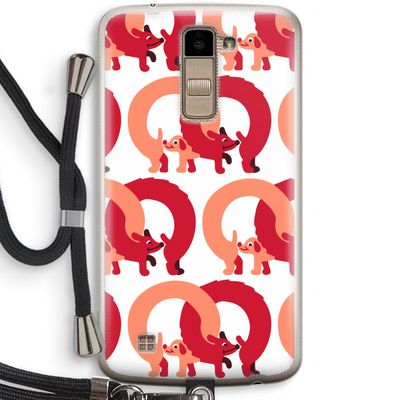 Dogs: LG K10 (2016) Transparant Hoesje met koord