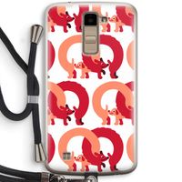 Dogs: LG K10 (2016) Transparant Hoesje met koord