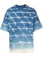 Jil Sander t-shirt en coton à imprimé graphique - Bleu