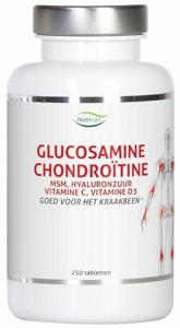 Nutrivian Glucosamine chondroitine MSM hyaluron vit D3/C (250 tab)