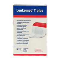Leukomed Transparant wondverband T plus 5cm x 7.2cm 5 Stuks