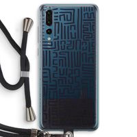 Moroccan Print: Huawei P20 Pro Transparant Hoesje met koord