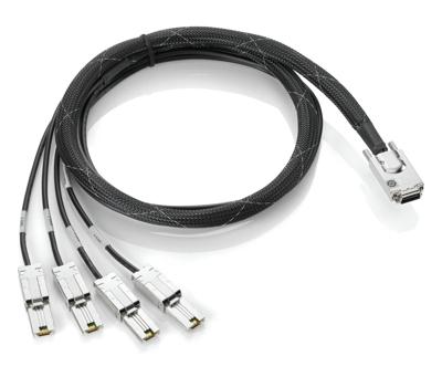 HP externe SAS naar mini-SAS fanout-kabel 2m