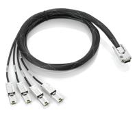 HP externe SAS naar mini-SAS fanout-kabel 2m