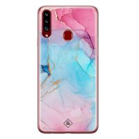Samsung Galaxy A20s siliconen hoesje - Marble colorbomb