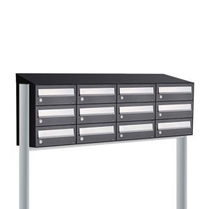 Allux Hive Set 4-Breed, 3-Hoog Met Dak Op Statief Zwart - 40030070_4x3ds