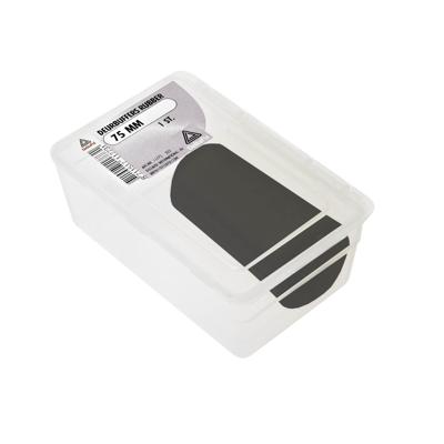 Deurbuffers rubber 75mm zwart 1st - Deltafix