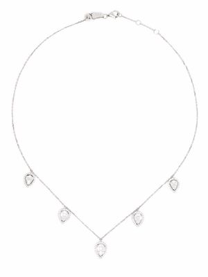 Djula collier ras-du-cou en or blanc 18ct serti de diamants - Argent