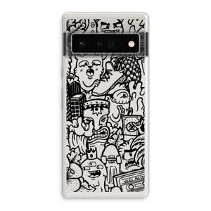 Vexx Black Mixtape: Google Pixel 6 Pro Transparant Hoesje