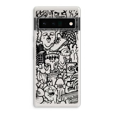 Vexx Black Mixtape: Google Pixel 6 Pro Transparant Hoesje