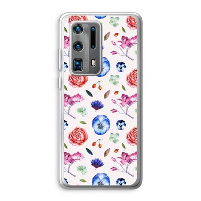 Bloemetjes: Huawei P40 Pro Plus Transparant Hoesje