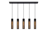 Lucide LIONEL - Hanglamp - 5xE27 - Zwart