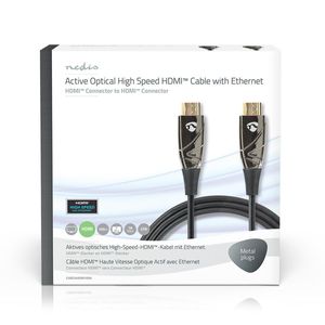 High Speed HDMI-Kabel met Ethernet | AOC | HDMI-Connector - HDMI-Connector | 100 m | Zwart