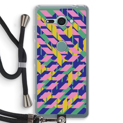 Skew Blush 1: Sony Xperia XZ2 Compact Transparant Hoesje met koord