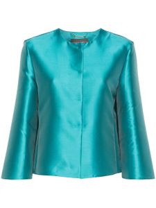 Alberta Ferretti veste Mikado à col rond - Bleu