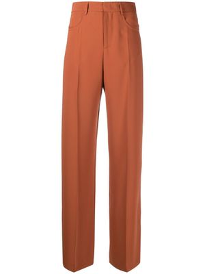 Blanca Vita pantalon de tailleur à coupe droite - Orange