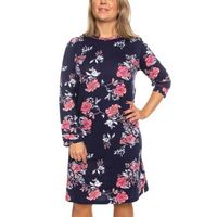 Damella Navy Flower Nightdress LS - thumbnail