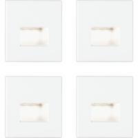 Paulmann 41309 41309 LED-wandinbouwlamp Set van 4 stuks LED LED Wit (mat)