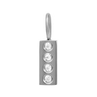 iXXXi Charm Design Rectangle Zilver