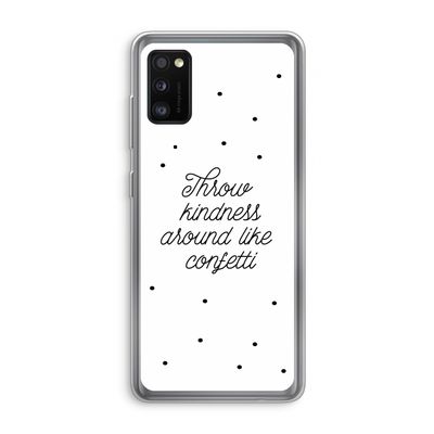 Confetti: Samsung Galaxy A41 Transparant Hoesje