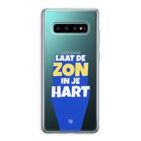 Laat de zon in je hart: Samsung Galaxy S10 Plus Transparant Hoesje
