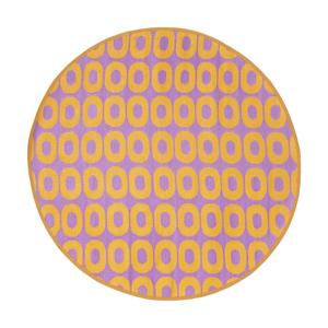Buitenkleed rondo - paars/oranje - ø150 cm