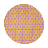 Buitenkleed rondo - paars/oranje - ø150 cm