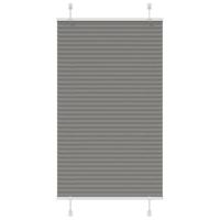 VidaXL Plissé rolgordijn 75x150 cm stofbreedte 74,4 cm antraciet