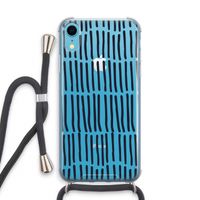 Moroccan stripes: iPhone XR Transparant Hoesje met koord Moroccan stripes: iPhone XR Transparant Hoesje met koord