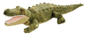 Pluche knuffel krokodil groen 38 cm   -