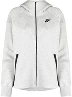 Nike hoodie zippé à logo imprimé - Gris