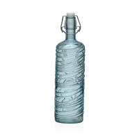Waterfles Versa Turkoois Glas Aluminium 1 L 8,2 X 30,6 X 8,2 CM