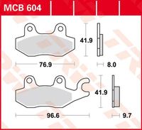 TRW Remblokken, en remschoenen voor de moto, MCB604 Allround organisch