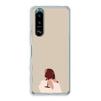 I drink wine: Sony Xperia 5 III Transparant Hoesje I drink wine: Sony Xperia 5 III Transparant Hoesje