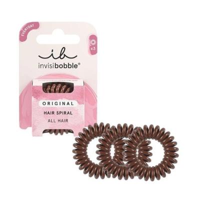 Invisibobble Original Hair Spiral Pretzel Brown 3Stuks