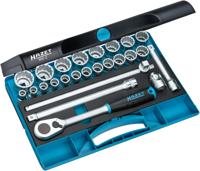 HAZET Dopsleutelset 900Z - 1/2 inch (12,5 mm) vierkant hol - Buitentwaalfkant tractieprofiel - 25-delig - 10 - 32